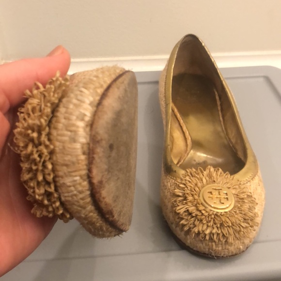 Tan raffia Tory Burch flats size 8 - Picture 4 of 5